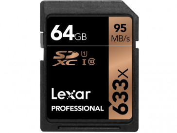 SDXC 64GB 633X CLASE 10 UHS-I LSD64GCB1EU633 LEXAR