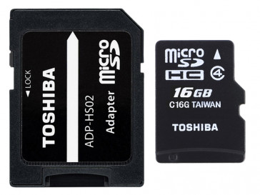 MICRO SDHC 16GB CLASE 4 + ADAPTADOR (THN-M102K0160M2) TOSHIBA