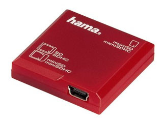 LECTOR SD ROJO 091095 HAMA