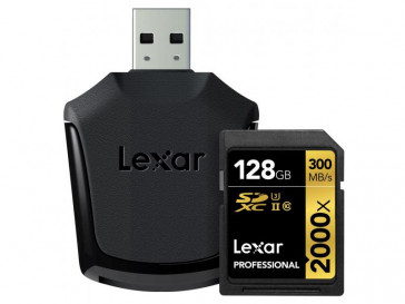 SDXC + LECTOR 128GB 2000X UHS-II LSD128CRBEU2000R LEXAR