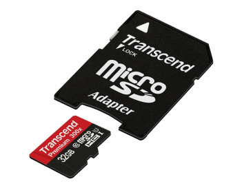 MICRO SDHC 32GB CLASE 10 TS32GUSDU3 + SD-ADAPTADOR TRANSCEND