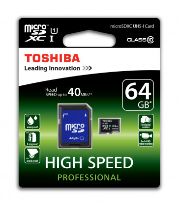 MICRO SDXC 64GB CLASE 10 (SD-C064UHS1(6A) TOSHIBA