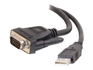 CABLE 2M M1 MALE TO HD15 + USB MALE 81246 C2G