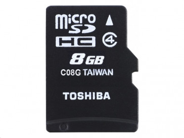 MICRO SDHC 8GB CLASE 4 + ADAPTADOR (THN-M102K0080M2) TOSHIBA