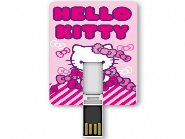 PENDRIVE ICONICCARD KITTY RIBBONS 8GB SILVER HT