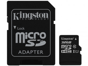 MICRO SDHC 32GB CLASE 10 UHS-I + ADAPTADOR (SDC10G2/32GB) KINGSTON