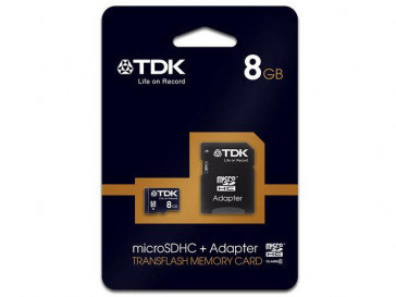 MICRO SDHC 8GB CLASE 4 + ADAPTADOR TDK