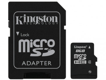 MICRO SDHC 8GB CLASE 4 + ADAPTADOR (SDC4/8GB) KINGSTON
