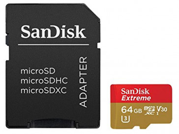 EXTREME MICRO SDXC 64GB + ADAPTADOR SD (SDSQXVF-064G-GN6MA) SANDISK