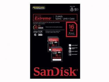 PACK 2 UND EXTREME PLUS 16GB (SDSDXS2-016G-X46) SANDISK