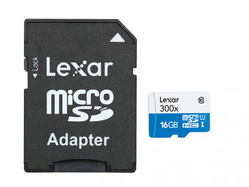 MICRO SDHC 16GB CLASE 10 + ADAPTADOR LSDMI16GBBEU300 LEXAR