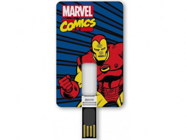 PENDRIVE ICONICCARD IRON MAN 8GB SILVER HT