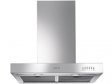 CAMPANA SMEG DECORATIVA PARED 60CM INOX HALOGENA KSE6500X