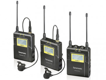 KIT MICROFONO INALAMBRICO UWMIC9 (TX9+TX9+RX9) SARAMONIC