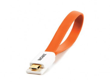 CABLE MICRO USB IMANTABLE 0.2M NARANJA ZIRON