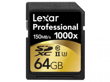 SDXC 64GB 1000X UHS-II LSD64GCRBEU1000 LEXAR