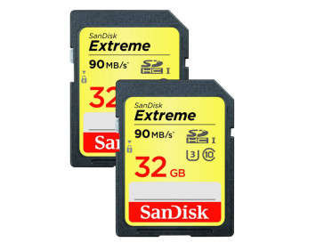 PACK 2 EXTREME PLUS SDHC 32GB (SDSDXSF-032G-GNCI2) SANDISK