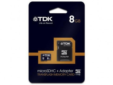 MICRO SDHC 8GB CLASE 10 + ADAPTADOR TDK