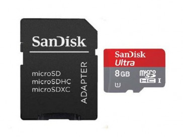ULTRA MICRO SDHC 8GB CLASE 10 + ADAPTADOR (SDSDQUI-008G-U46) SANDISK