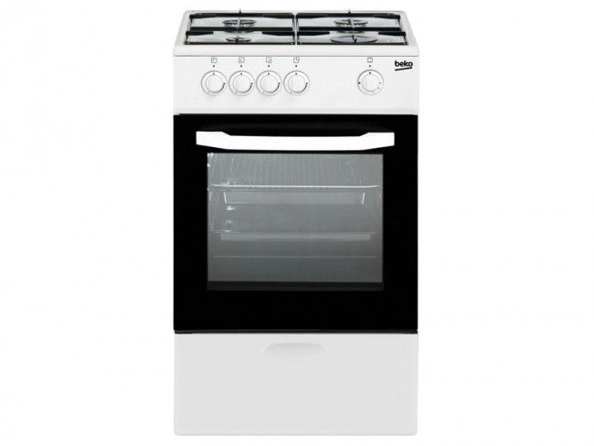 BEKO COCINA BEKO 4 QUEMADORES ENCIMERA Y HORNO A GAS NATURAL CSG 42010 DWN  Blanco - oferta: 220,62 € - Cocinas