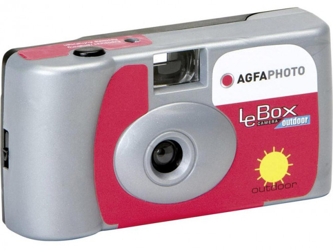 Agfaphoto LeBox Flash Cámara Desechable con Flash 27 Exposiciones