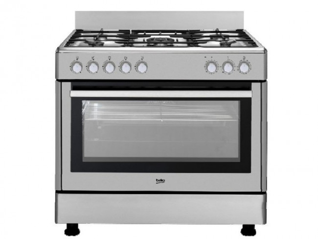 BEKO COCINA BEKO 5 QUEMADORES ENCIMERA A GAS BUTANO Y HORNO ELECTRICO GM  15121 DX Inox - oferta: 524,77 € - Cocinas