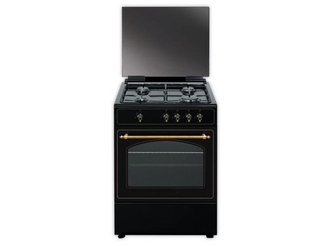 VITROKITCHEN COCINA VITROKITCHEN 4 QUEMADORES ENCIMERA Y HORNO A GAS BUTANO  RU6060B Negro - oferta: 334,14 € - Cocinas