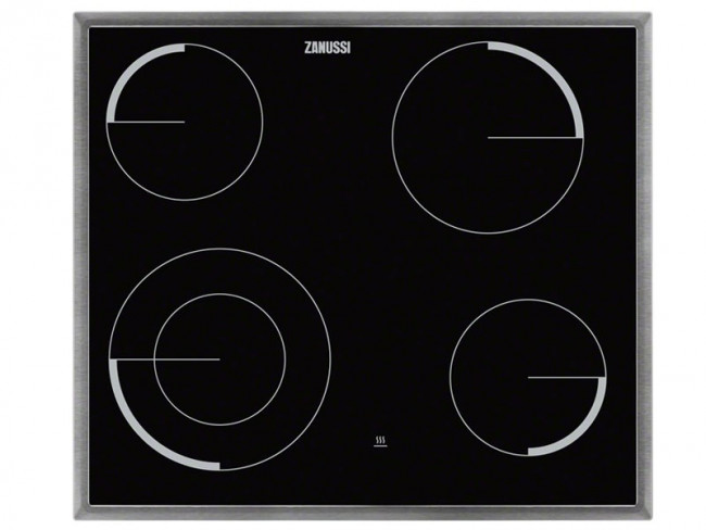 ZANUSSI PLACA VITROCERAMICA ZANUSSI ZAV6041XBA 57.6CM 4 ZONAS DE COCCION  MARCO ACERO INOXIDABLE - oferta: 205,51 € - Placas de cocina