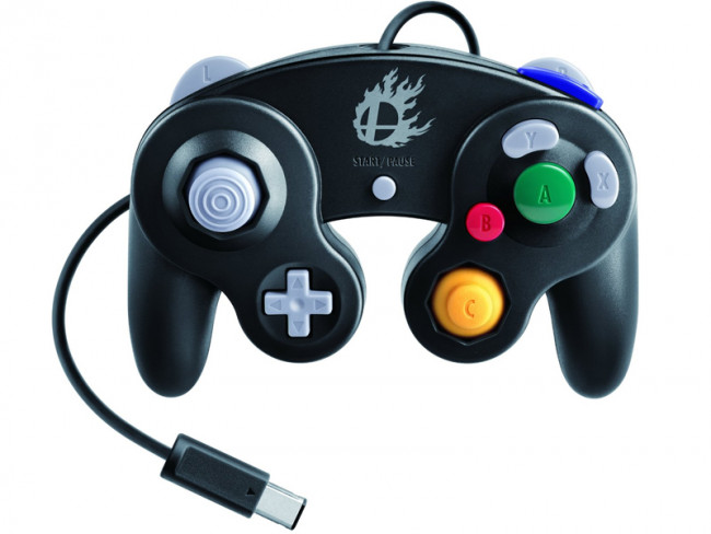 Mando compatible Wii/WiiU negro tipo Playstation