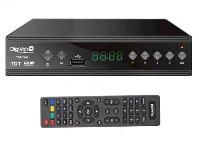 DIGIVOLT TDT HD DVBT-2 SINTONIZADOR GRABADOR ALTA DEFINICION USB REC TDT-7403  DIGIVOLT - oferta: 31,88 € - Receptores TDT