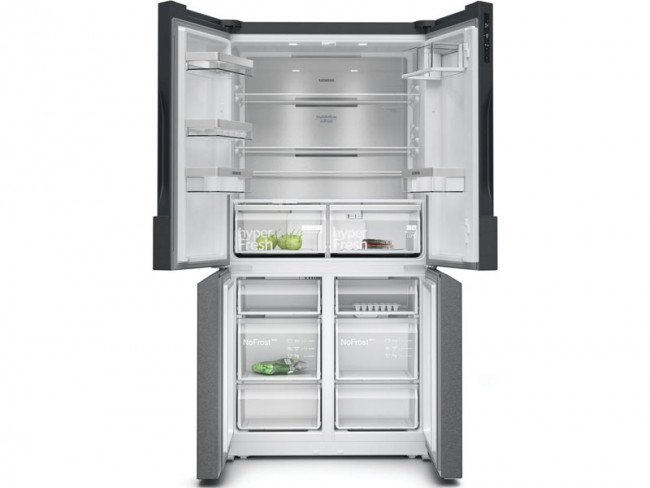 Siemens Side By Side Kühlschrank Mit Eiswürfelbereiter SIEMENS FRIGORIFICO SIEMENS SIDE BY SIDE NO FROST E KF96NAXEA Negro