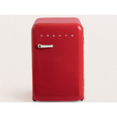 FRIGORIFICO 1 PUERTA IKOHS F RETRO FRIDGE 107L ROJO MANETA PLATA