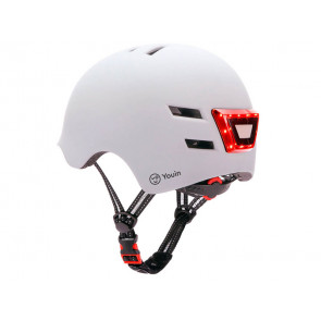 CASCO CON LED MA1011M TALLA M BLANCO YOUIN