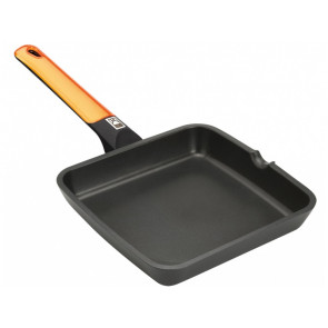 GRILL LISO NARANJA 28X28CM 281328 BRA