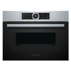 HORNO COMPACTO MULTIFUNCION PIROLITICO CON MICROONDAS BOSCH CMG633BS1