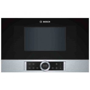 MICROONDAS INTEGRABLE BOSCH 21L 900W CRISTAL NEGRO/INOX BFL634GS1