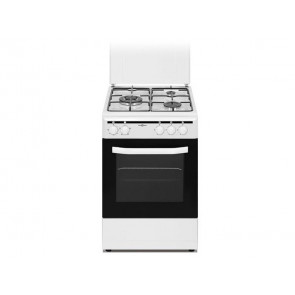 COCINA VITROKITCHEN 3 QUEMADORES ENCIMERA A GAS NATURAL Y HORNO ELECTRICO CB5535BNE BLANCA