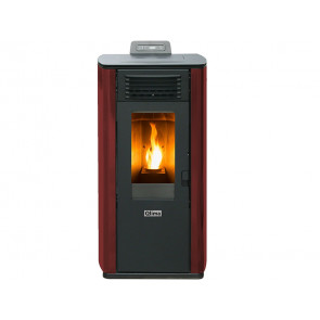 ESTUFA PELLET FIORINA 74 S-LINE ROJO QLIMA