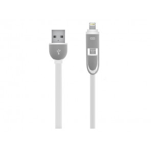 CABLE DE CARGA Y DATOS 2 EN 1 MICRO USB USMCFB BLAUTEL