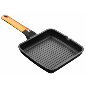GRILL RAYAS NARANJA 28X28CM 281428 BRA