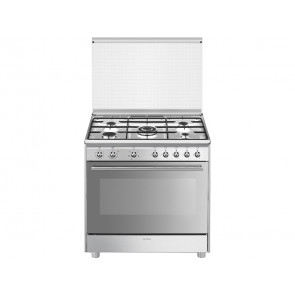 COCINA SMEG 5 QUEMADORES ENCIMERA A GAS NATURAL Y HORNO ELECTRICO SX91SV9