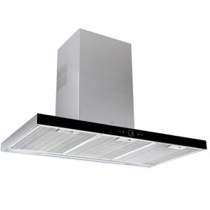 CAMPANA TEKA DECORATIVA PARED 90CM INOX/NEGRO LED DLH986T 40487182