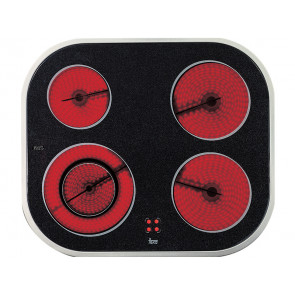 PLACA VITROCERAMICA TEKA VT N DC INOX 60CM 4 ZONAS DE COCCION MARCO INOX