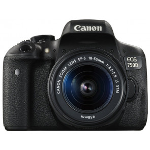 CAMARA REFLEX CANON EOS 750D + 18/55 IS STM + BATERIA LP-E17