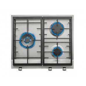 PLACA DE COCINA TEKA EX/60.1 3G AI AL DR CI 40212220 GAS NATURAL 58CM 3 QUEMADORES