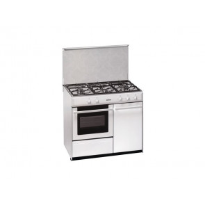 Meireles G 540 W Cocina Gas Butano/Propano 3 Zonas + Horno a Gas Blanca