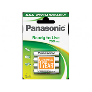 PACK 4 PILAS RECARGABLES P064E AA PANASONIC