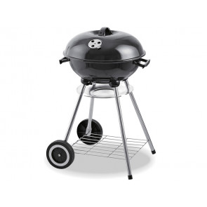 BARBACOA METALICA CON TAPA Y RUEDAS 44X70CM 73834 EDM