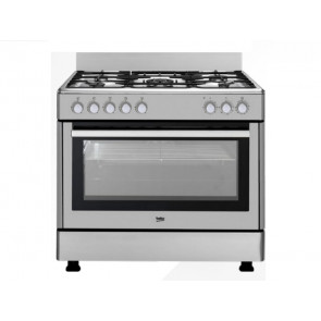 COCINA BEKO 5 QUEMADORES ENCIMERA A GAS NATURAL Y HORNO ELECTRICO GM15120DXNS