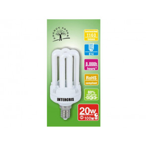 BOMBILLA BAJO CONSUMO 20W 8000H (014) INTERCRIS